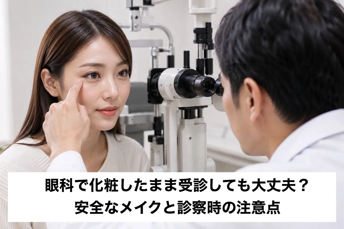 眼科で化粧したまま受診しても大丈夫？安全なメイクと診察時の注意点